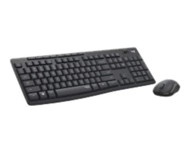 Clavier et souris Logitech MK295 Silent sans fil QWERTY Graphite