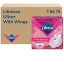 Serviette hygiènique Libresse P1 Ultra+ Regular avec ailettes 150 pièces