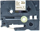Ruban Brother P-touch TZe-R254 24mm or sur blanc