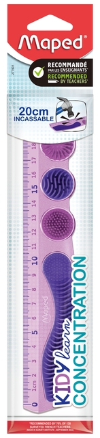 Règle Maped Kidy Learn Concentration 20cm violet