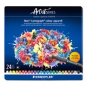Crayon Aquarelle Staedtler Mars Lumograph set 24 couleurs