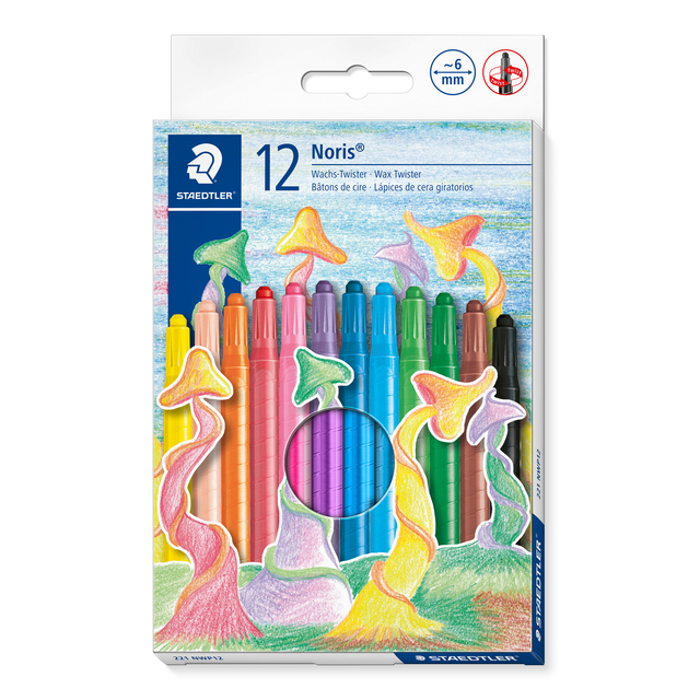 Crayon de cire Staedtler Noris Twister set 12 couleurs