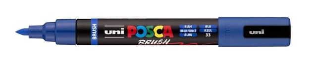 Marqueur peinture Uni POSCA PC-5BR pointe pinceau Medium bleu foncé