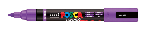 Marqueur peinture Uni POSCA PC-5BR pointe pinceau Medium violet