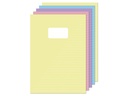 Cahier Kangaro A4 ligné 80 pages 60g pastel assorti lot 5 pièces
