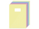Cahier Kangaro A4 carreau 10mm 80 pages 60g pastel assorti lot 5 pièces