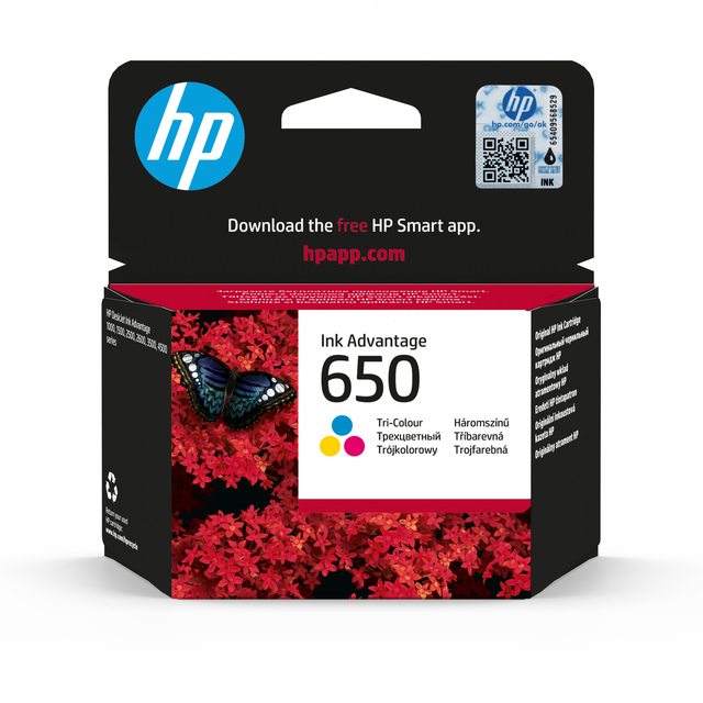 Cartouche d'encre HP CZ102A 650  3 couleurs