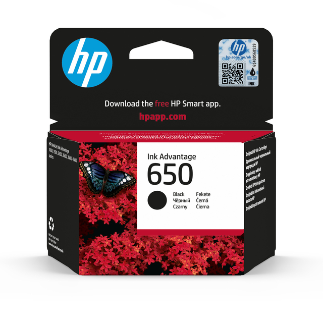 Cartouche d'encre HP CZ101A 650 noir