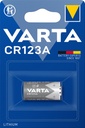 Pile VARTA Cylindre 1x CR123A lithium