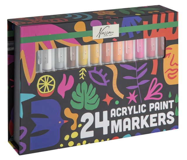 Marqueur acrylique Nassau set 24 couleurs