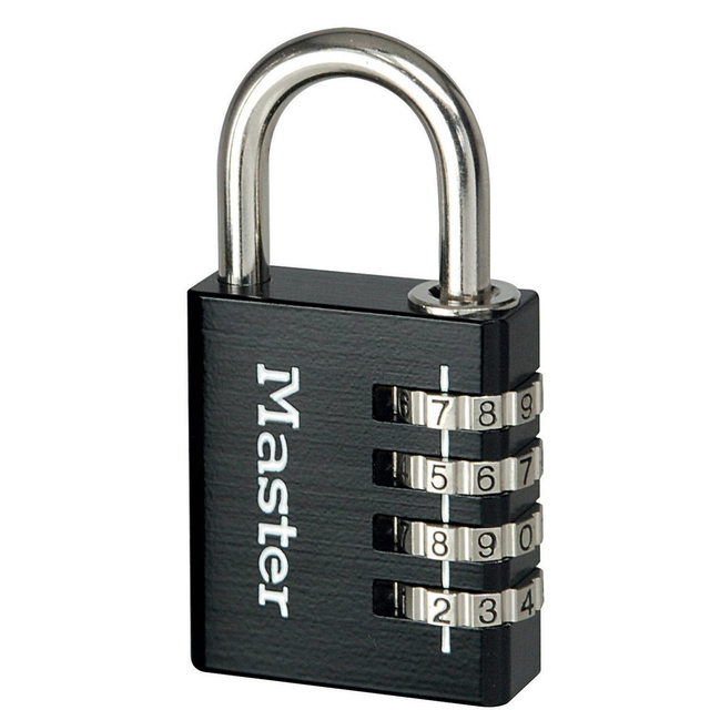 Cadenas Master Lock à combinaison aluminium + clé principale 40mm