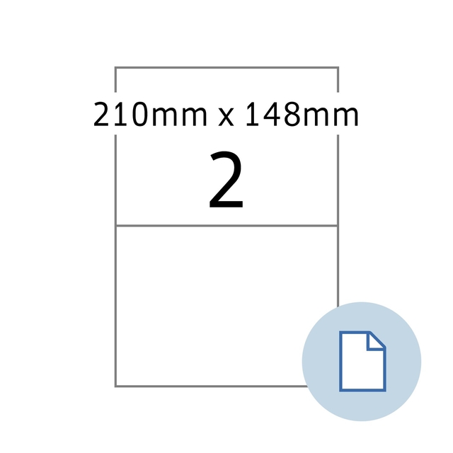 Etiquette HERMA 8402 A4 EXPR 500 210x148mm blanc 1000 pièces