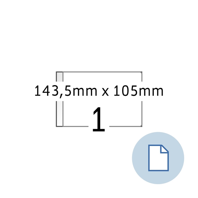 Etiquette HERMA 8492 A6 EXPR 2000 143,5x105mm blanc 2000 pièces