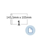 Etiquette HERMA 8492 A6 EXPR 2000 143,5x105mm blanc 2000 pièces