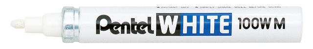 Marqueur Pentel 100W ogive 2,2mm blanc