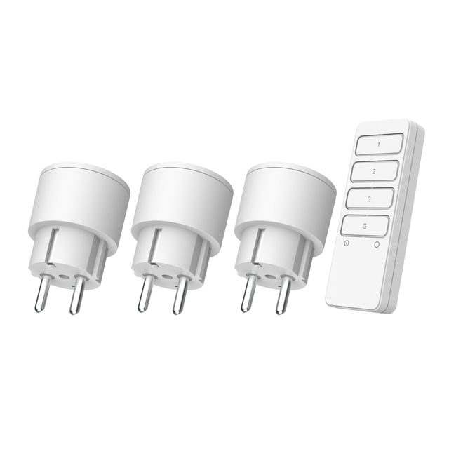 Prise KlikAanKlikUit APC3-2300RN 2300W 3 prises blanc