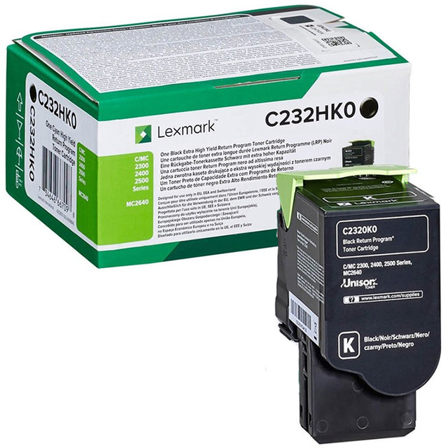 Cartouche toner Lexmark C232HK0 HC noir