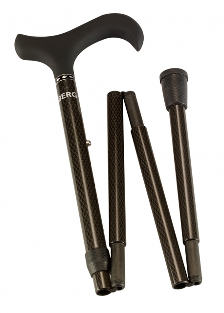 Canne Able2 pliable carbone poignée soft Derby noir
