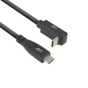 Câble ACT USB-C standard USB-C coudé haut/bas 10 Gbps 1m