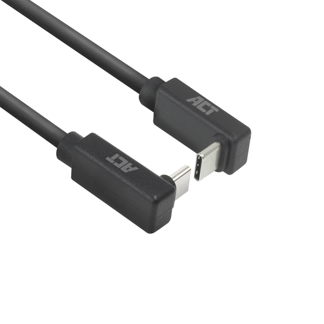 Câble ACT USB-C coudé haut/bas 10 Gbps 2m