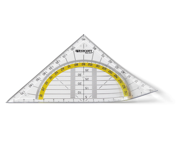 Equerre Westcott 14cm flexible transparent