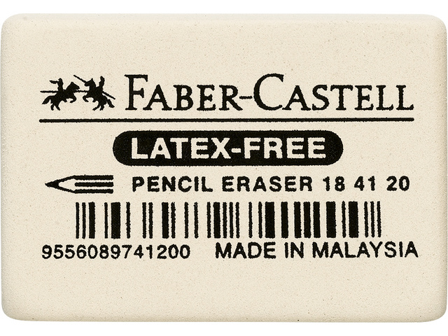 Gomme Faber Castell 7041 40x27x13mm blanc