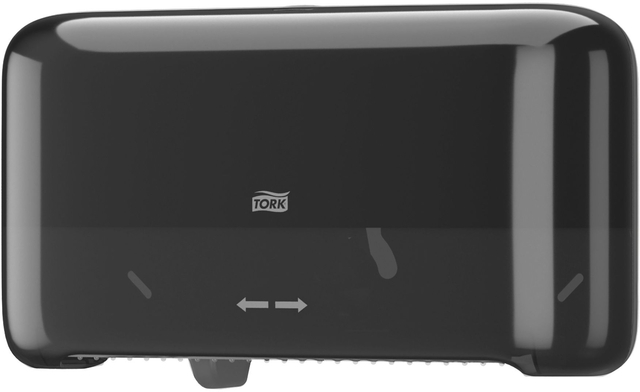 Distributeur papier toilette Tork T7 Elevation Optiserve Coreless 558068 Medium Duo noir