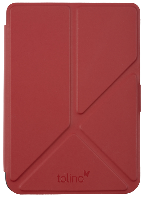 Housse de protection liseuse Tolino Shine Origami rouge