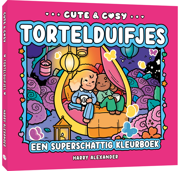 Livre de coloriage MUS Cute & Cosy Tourtereaux