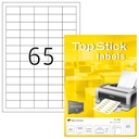 Etiket TopStick 8697 38x21.2mm wit 6500 stuks