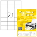 Etiquette TopStick 8708 70x42,3mm permanent blanc 2100 pièces