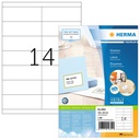 Etiquette HERMA 4654 105x39mm Premium blanc 1400 pièces