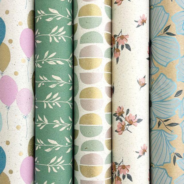 Inpakpapier Rotolux Rosie 200x70cm assorti
