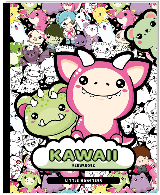 Livre de coloriage Kawaii Little Monsters