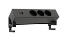 Multiprise Euroseat à poser 3 prises USB A+C noir