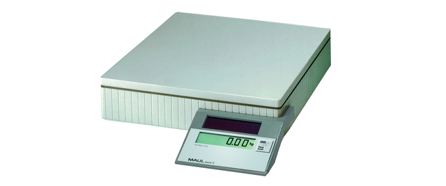 Pèse-paquets solaire MAULparcel S plateau de pesée 30x30cm 50 kg