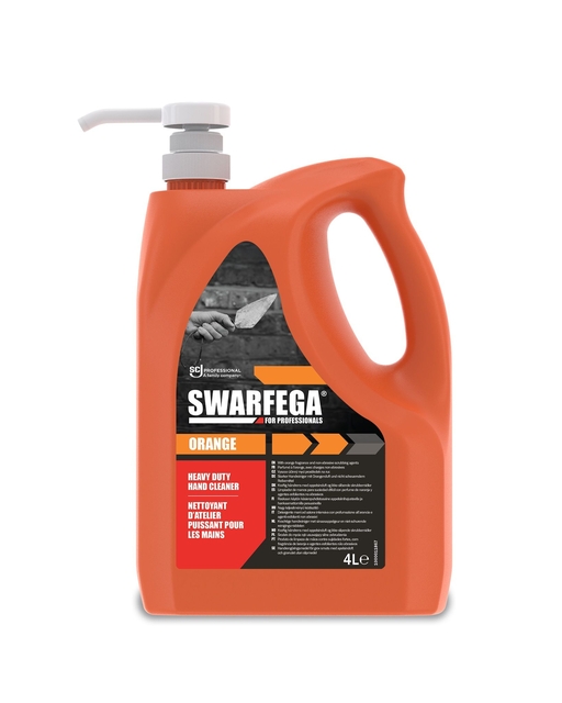 Nettoyant mains SCJ Swarfega Orange 4L avec pompe