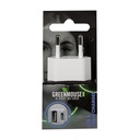 Chargeur Green Mouse USB-C 1x USB-A 1x blanc blister