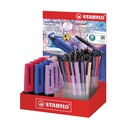 Surligneur STABILO Boss et stylo bille STABILO Pointball Wildflower assorti