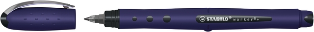 Roller STABILO Worker+ Wildflower Medium bleu chardon