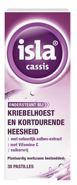 Pastilles pour la gorge Isla Cassis 30 pièces