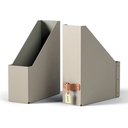 Tijdschriftencassette Leitz Puro set van 2 beige