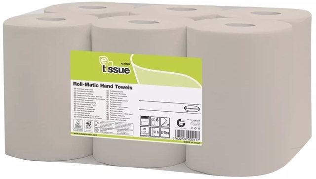 Essuie-mains E-Tissue Q14 Matic XL petit 2 épaisseurs 130m naturel 127315