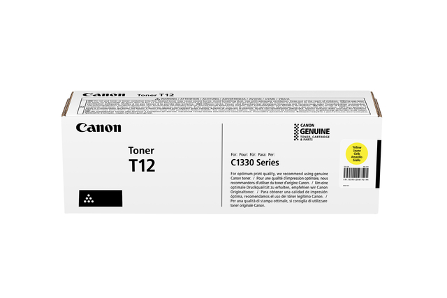 Cartouche toner Canon T12 jaune