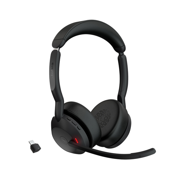 Casque Jabra Evolve2 55 Link 380/390c MS stéréo sans fil