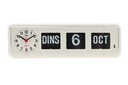 Horloge-calendrier Twemco BQ-38 blanc NL