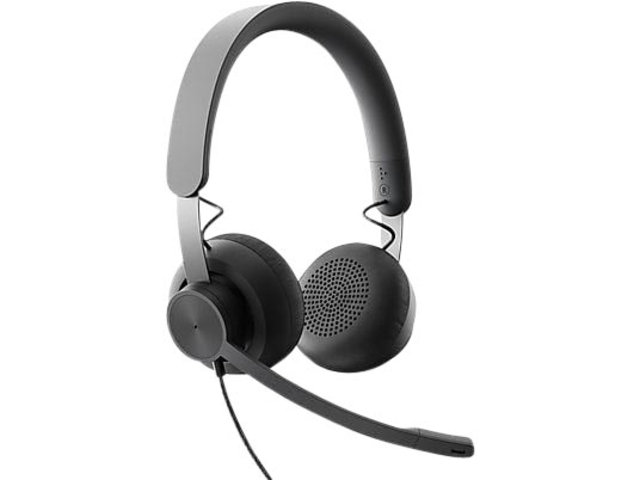 Headset Logitech Zone Wired zwart