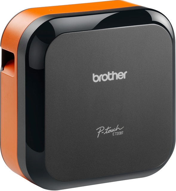 Labelprinter Brother P-touch Cube Plus TZe PT-E720BT desktop 24mm oranje