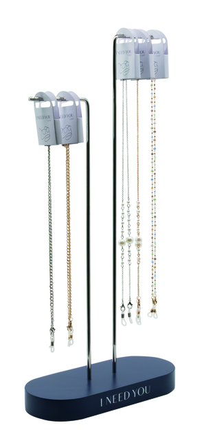 Brillenketting I Need You assorti display à 5 stuks