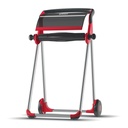 Distributeur papier d'essuyage Tork W1 Performance 652008 sur pied rouge